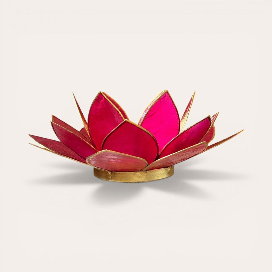 פמוט לוטוס ורוד