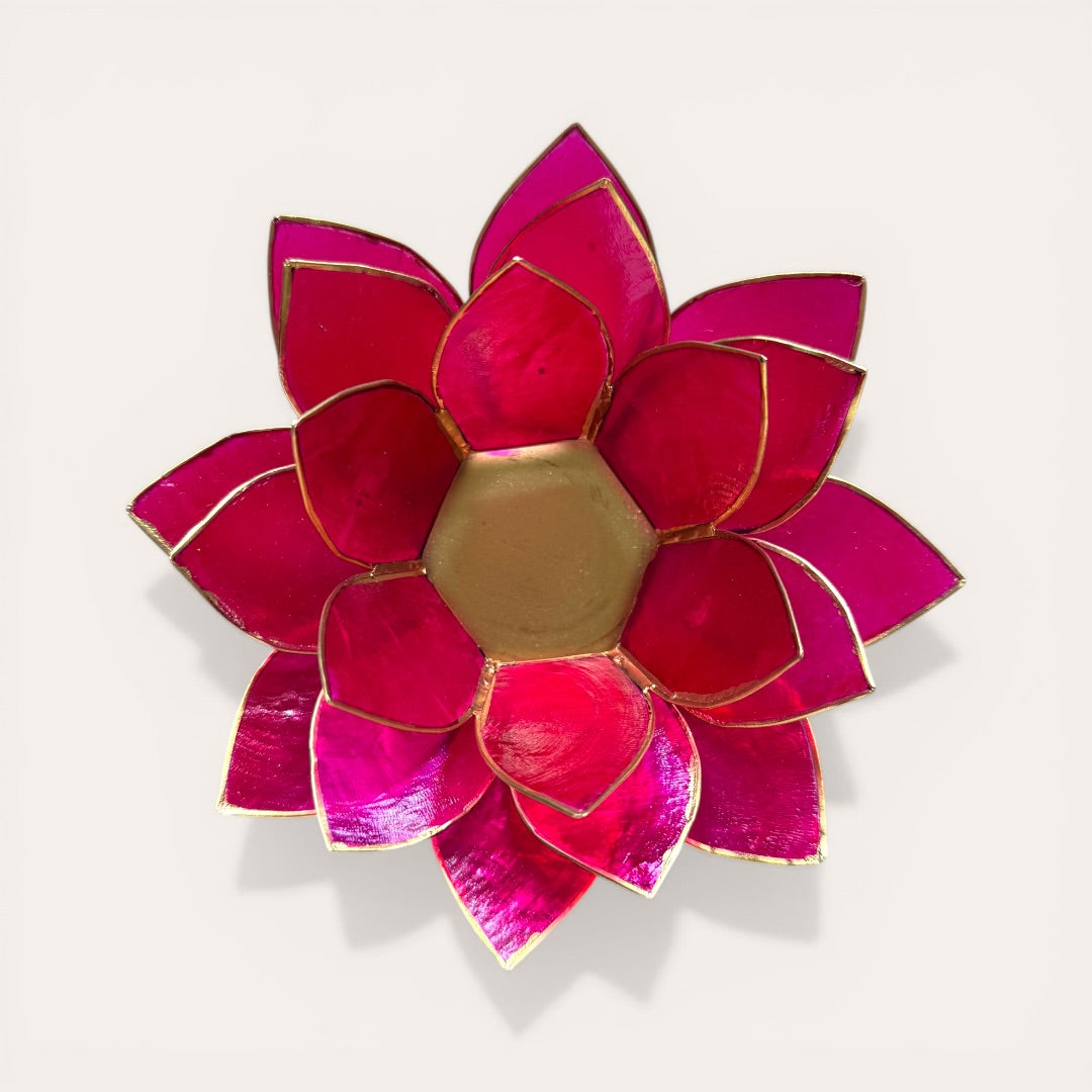 פמוט לוטוס ורוד