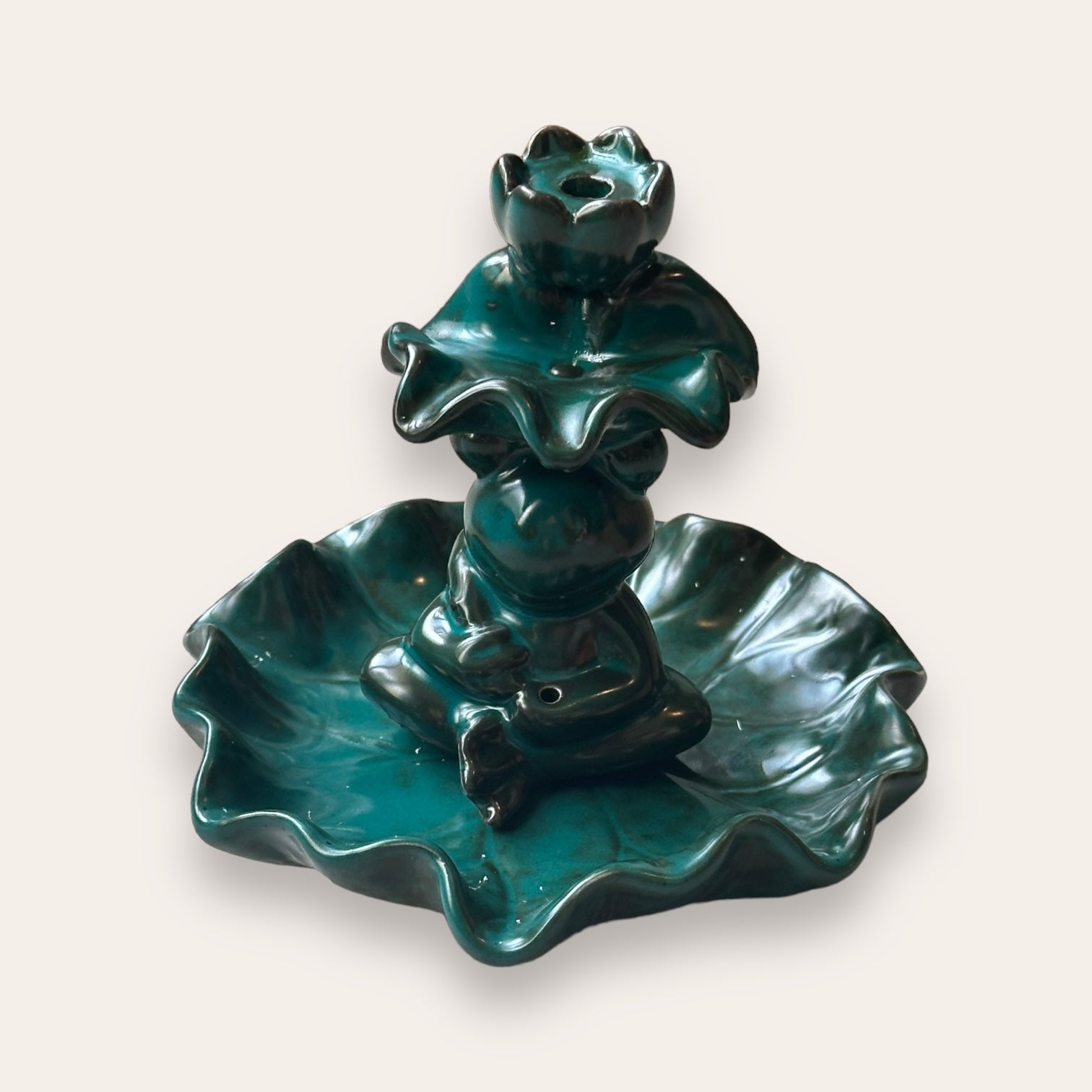 מעמד קטורת מפל עשן עלה - Cosmic House