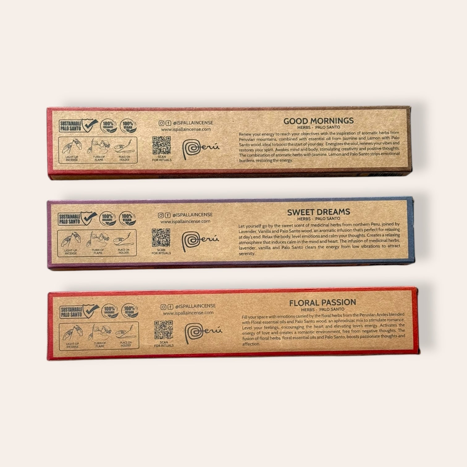 שלישיית קטורת איספלה ניחוחות פרו - Cosmic House