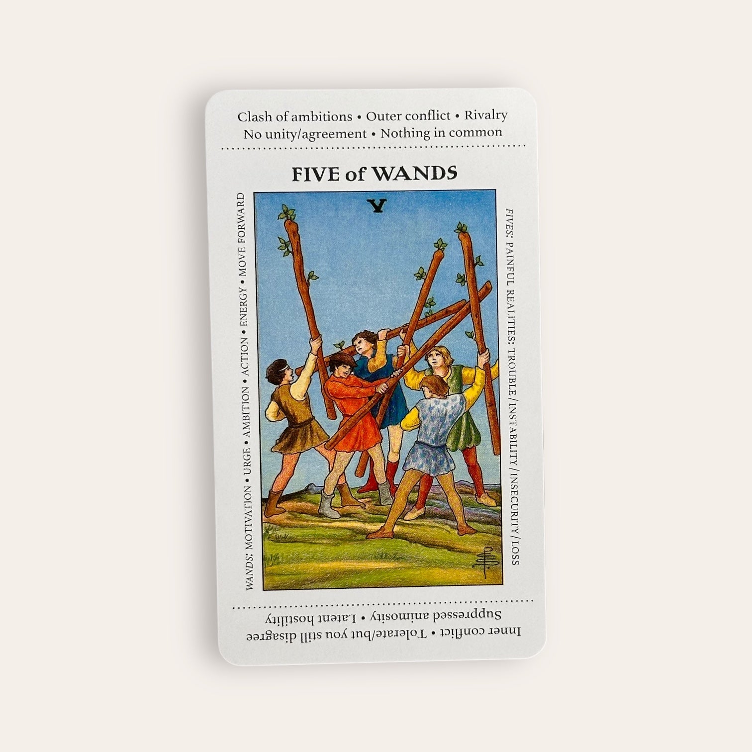 קלפי Apprentice Tarot - בתוספת הסברים על גבי הקלפים