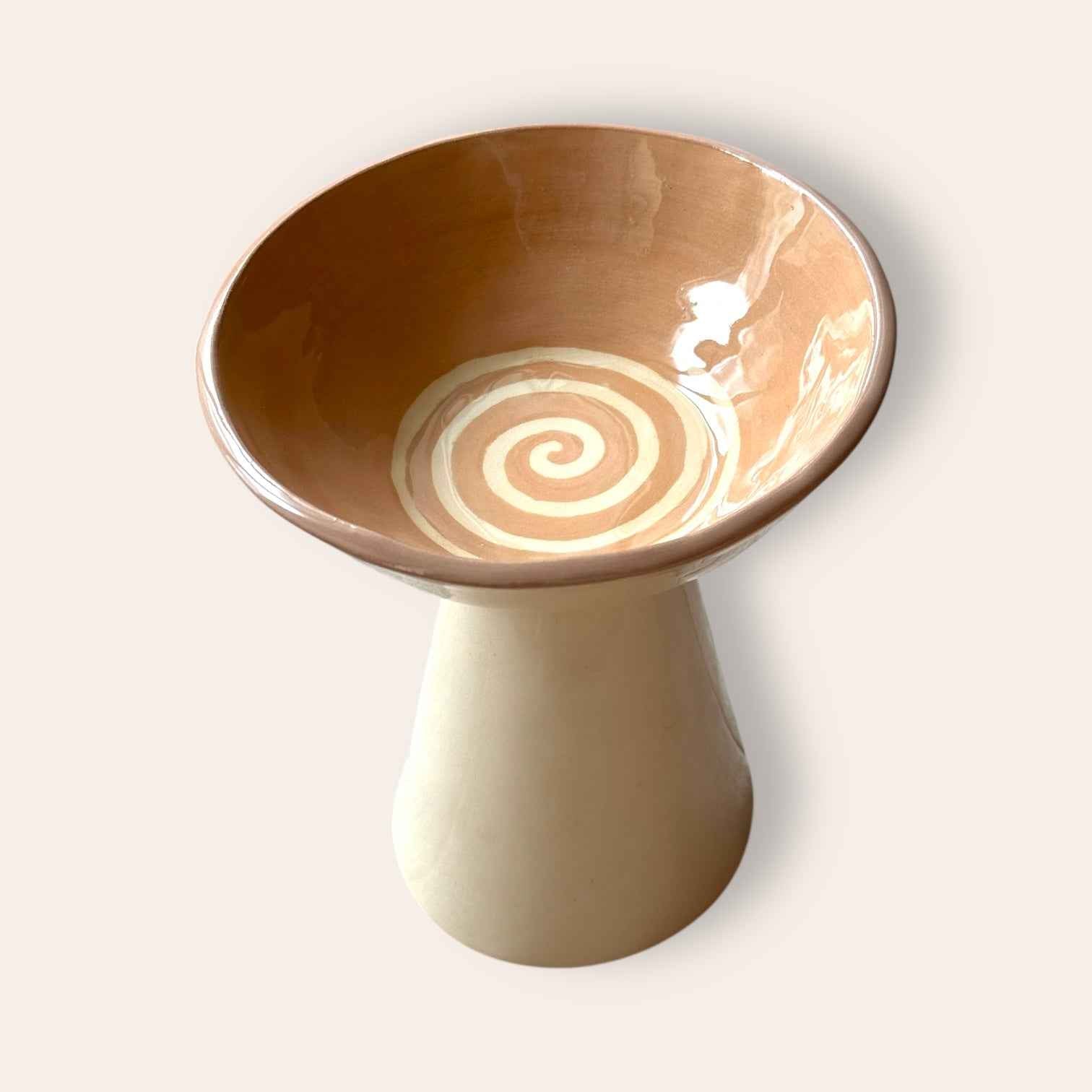 קופלרה בגודל בינוני - כלי הקטרה לשרפים עבודת יד מקומית