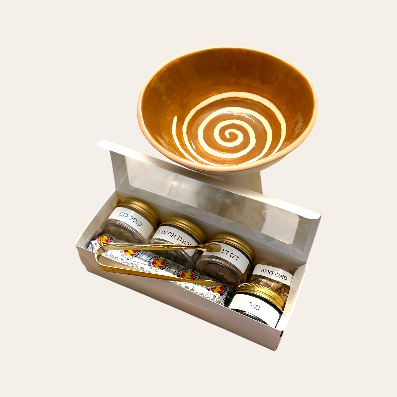 ערכת הקטרה מלאה – קופלרה, שרפים, גחלים ומלקחיים