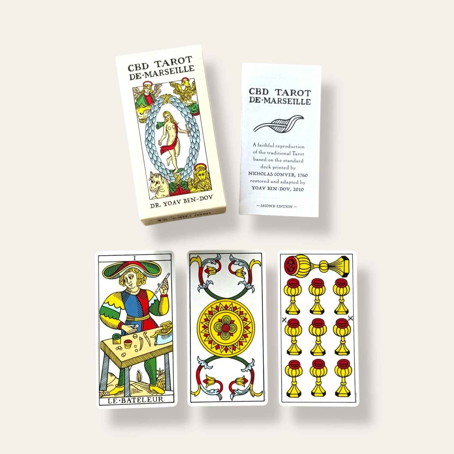 קלפי טארוט מרסיי קלאסי CBD Tarot de Marseille
